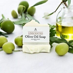 Unscented Olive Oil Bar Soap - All-Natural & Handcrafted